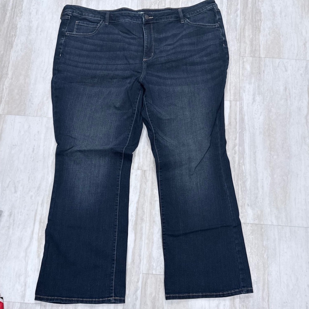 Sonoma Goods For Life Women Dark Wash Bootcut Jeans Size 24W Stretch Denim